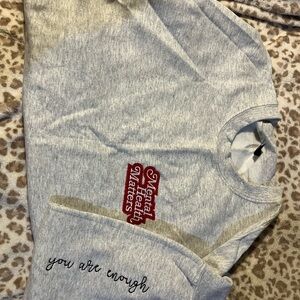 Grey Sweatshirt with 'Mental Health Matters' Patch